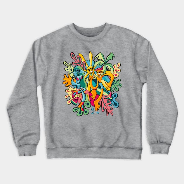 Kings & Queens of Summer Crewneck Sweatshirt by beachhead